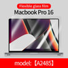 UDMA HD Flexible Glass Film Laptops Screen Protector for Macbook Air Pro M 2 3 Chip Max A2941A2779 A 2485 A2442 A2337 A2338 Acce