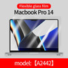 UDMA HD Flexible Glass Film Laptops Screen Protector for Macbook Air Pro M 2 3 Chip Max A2941A2779 A 2485 A2442 A2337 A2338 Acce