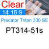 Screen Protector for Predator Helios 300 500 700 Triton 300 500 SE 700 900 14 15.6 16 17.3 17X HD Clear Matte Skin Film Gaming