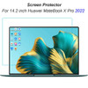 For 14.2 Inch Huawei Matebook X Pro 2022 Laptop Screen Protector Notebook Tempered Glass 0.3MM 9H HD Transparent Protective Film
