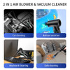 7500mAh Wireless Compressed Air Duster 2 in 1 Air Blower & Vacuum Cleaner Cordless Duster Blower for Keyboard Computer PC Clean