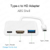 USB HUB USB Type C to HDMI-Compatible 4K Converter Adapter Type C to HDTV/USB 3.0/Type-C for PC Laptop MacBook Huawei Mate 30