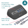 PHIXERO USB 3.2 Docking Station HUB Type C USB 3.0 Adapter Multifunction Multi Ports Docking Station with SD Card for Laptop PC