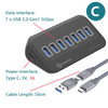 PHIXERO USB 3.2 Docking Station HUB Type C USB 3.0 Adapter Multifunction Multi Ports Docking Station with SD Card for Laptop PC