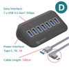 PHIXERO USB 3.2 Docking Station HUB Type C USB 3.0 Adapter Multifunction Multi Ports Docking Station with SD Card for Laptop PC