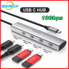 RSHTECH USB C Hub 10Gbps 4-IN-1 Type-C to USB-C 3.2 Gen 2 Portable USB C Hubs Multiport Adapter for Thunderbolt/Type C Laptop