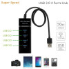 4 Ports 2.0 3.0 USB HUB Splitter High Speed Multi Splitter USB Adapter Expander Cable For Desktop Xiaomi Laptop Adapter USB HUB