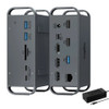 USB C Docking Station 2x HDMI DisplayPort 4K 60HZ Triple Display 10Gbps Type C Dock for Lenovo Dell HP Laptop 65W Power Adapter