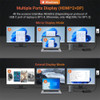 USB C Docking Station 2x HDMI DisplayPort 4K 60HZ Triple Display 10Gbps Type C Dock for Lenovo Dell HP Laptop 65W Power Adapter