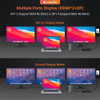 USB C Docking Station 2x HDMI DisplayPort 4K 60HZ Triple Display 10Gbps Type C Dock for Lenovo Dell HP Laptop 65W Power Adapter