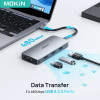 MOKiN USB C Docking Station Dual DisplayPort 7 in 1 DP HDMI VGA USB 2.0 USB C Hub Multiport Adapter for Laptop MacBook Lenovo