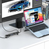 WiWU 8 in 1 USB-C Docking Station for MacBook/Laptop PD100W Universal Laptop Stand with Docking Station Type C Port Hub for Mac