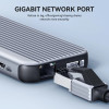 Hagibis Portable USB C Docking Station Type C to 8K DP Dual HDMI-Compatible Quadruple display PD RJ45 USB 3.1 for Laptop Macbook