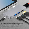 USB C Hub for Microsoft Surface Pro X Pro 8 Pro 9 Type-C Dock Adapter USB 3.0 HDMI Compatible TF SD Card Reader Docking Splitter
