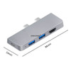 USB C Hub for Microsoft Surface Pro X Pro 8 Pro 9 Type-C Dock Adapter USB 3.0 HDMI Compatible TF SD Card Reader Docking Splitter