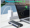 11 in 1 USB C HUB Laptop Docking Station for Dell HP MacBook Pro Type C Dock HDMI PD 3.0 USB RJ45 VGA PD AUX TF/SD Card Reader
