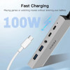 FENVI 10 in 1 Type C Hub USB C To HDMI-Compatible 4K 30Hz Docking Station PD 100W USB Splitter for Macbook Air PC Laptop Win10