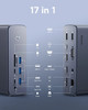 Baseus 8K@30Hz Docking Station 17-Port USB C Hub Ultra Four-Screen Multifunctional USB HUB Laptop Accessories for Macbook Pro