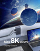 Baseus 8K@30Hz Docking Station 17-Port USB C Hub Ultra Four-Screen Multifunctional USB HUB Laptop Accessories for Macbook Pro