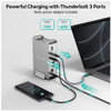 Yottamaster Thunderbolt 3 Hub USB C Dock Station PD 60W Charging 8K 4K Video Multi USB3 Port Docking for Surface Macbook Laptop