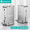Yottamaster 15-in-1 Thunderbolt 3 Hub USB C Dock Station 40Gbps 8K 4K Video Multi USB3 Port Docking for Surface Macbook Laptop