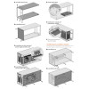 Case for TH3P4G3 Thunderbolt-compatible GPU Dock Graphics Card Extended Suitable for ATX SFX FlEX(1U) Power Supply for TH3P4G3