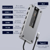 Blueendless 4k 60hz Aluminum 8 in 1USB C HUB with SSD Card Type c Charging RJ45 LAN Docking Station USB 3.0 Hub for Laptop