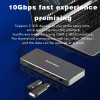 Blueendless 4k 60hz Aluminum 8 in 1USB C HUB with SSD Card Type c Charging RJ45 LAN Docking Station USB 3.0 Hub for Laptop