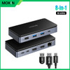 MOKiN USB C Laptop Docking Station 8 in 1 USB C Dock 5Gbps USB 3.0 Gigabit Ethernet 100W PD Adapter,for Dell/HP/MacBook Laptops