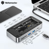 Yottamaster HDD Docking Station with M2 SSD Enclosure USB C 10Gbps PD 100W RJ45 SD/TF 4K 10 in 1 Dock Station for Laptop Macbook