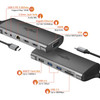USB C Docking Station Dual HDMI VGA Ethernet SD TF 100W PD Triple Display Type C Hub Laptop Dock for Thunderbolt 4/3 MacBook HP