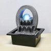 110V-220V Modern LED Sail Waterfall Mini Water Features Fountain