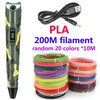 3D Drawing Pen 3D Printing Pen 5V 3D Pen Pencil Stift PLA Filament For Kid Child Education Hobbies Toys 3D Pencil for Child Gift
