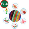 3D Pen with LCD Screen Kids 3D Printing Pen DIY Drawing Pen 10/20/30 Colors 200M PLA Filament Children's Birthday Christmas Gift