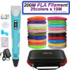 Kid's 3D Printing Pen, 3D Pen with LCD Screen, with 200M PLA Filament, with Storage Box, Children's Birthday Christmas DIY Gift Kid's 3D Printing Pen, 3D Pen with LCD Screen, with 200M PLA Filament, with Storage Box, Children's Birthday Christmas DIY Gift