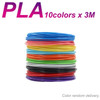 Diameter 1.75MM PLA 3D Printing Filament 12 Colors Colorless Odorless Safe Consumables Suitable for 3D Painting Printing Pens