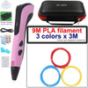 3D Pen for Children,3D Printing Pen with LCD Display,with Power Adapter Suitcase PLA Filament,Christmas Birthday Gift for Kid's