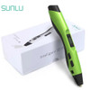 SUNLU 3D Printing Pen SL-300 1.75mm ABS PLA 2 Types Filament 3d Drawing Pens With Filament LED Display For Children Creation