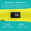QCREATE 3D Pen 60-245 Celsius Adjustable Heating Temperature 8 Gears Speed LCD Display Support ABS PLA HIPS PVA Materials
