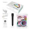 QCREATE 3D Pen 60-245 Celsius Adjustable Heating Temperature 8 Gears Speed LCD Display Support ABS PLA HIPS PVA Materials