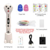 dikale DIY Magic 3D Printer Printing Pen 1.75mm PLA Filaments Arts Drawing Painting 3D Dog Pens for Kids Birthday Gift