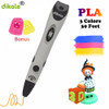 Dikale 3D Printing Pen Drawing Pen USB Charge Three D Printer Pencil Bonus Stencils Filament eBook for Kid Adult Creativity Gift