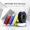 ANYCUBIC PLA Filament 1kg/Roll 1.75mm Plastic for 3D Printer Multi-colored Optional Rubber Consumables Material for Printing