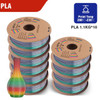 JAYO 3D Printer PLA//PETG/PLA PLUS/ASA/ Easy ABS Filament 1.75mm 10 Rolls 3D Printing Materials Non-toxic for 3D Printer&3D Pen