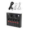 V8 Bluetooth-compatible Audio External USB Headset Microphone Live Broadcast Sound Card for Mobile Phone Computer PC Accessories