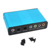 USB 6 Channel 5 1 7 1 Surround External Sound Card PC Laptop Desktop Tablet Audio Optical Adapter Card
