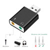 External USB Sound Card USB to 3.5mm Jack USB Audio Adapter Earphone Microphone for Macbook Computer Laptop PC