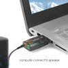 5.1 Sound channel USB independent sound card External computer to replace PCI notebook usb sound card USB to audio interface