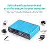 USB 2.0 Sound Card 6 Channel 5.1 Optical External Audio Card SPDIF Controller CM6206 Chipset for Laptop Desktop Tablet