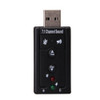 ​USB External 7.1 Channel CH Virtual Audio Sound Card Adapter 3.5mm Headphone Microphone Audio Adapter USB Type-A LED Indicator